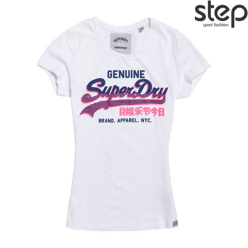 SUPERDRY Γυναικεία κοντομάνικη μπλούζα D2 VINTAGE LOGO GENUINE ENTRY TEE